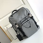 Prada Saffiano Backpack Grey 2VZ135 - 1