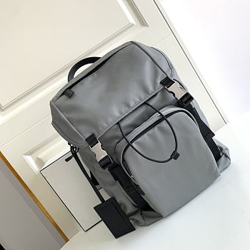 Prada Saffiano Backpack Grey 2VZ135