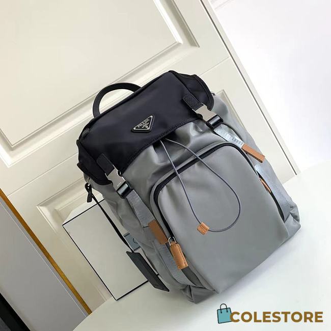 Prada Backpack Black & Grey 2VZ135 45cm - 1
