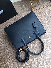Prada Saffiano Leather In Ocean Blue Bag PR153 Size 33.5x24x9cm - 2