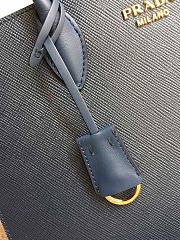 Prada Saffiano Leather In Ocean Blue Bag PR153 Size 33.5x24x9cm - 5