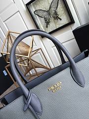 Prada Saffiano Leather In Grey Bag PR153 Size 33.5x24x9cm - 3