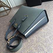 Prada Saffiano Leather In Grey Bag PR153 Size 33.5x24x9cm - 2