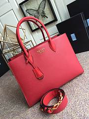 Prada Saffiano Leather In Red Bag PR153 Size 33.5x24x9cm - 4