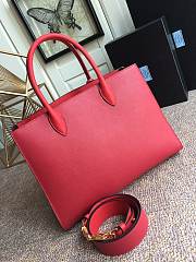 Prada Saffiano Leather In Red Bag PR153 Size 33.5x24x9cm - 3