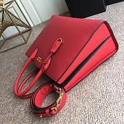 Prada Saffiano Leather In Red Bag PR153 Size 33.5x24x9cm - 5