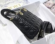 Lady Dior My ABC Blush Cannage Lambskin In Balck M0538 Size 20cm - 5