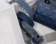 Lady Dior My ABC Indigo Blue Gradient Cannage Lambskin M0538 Size 20cm - 5