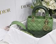 Lady Dior My ABC Green Gradient Cannage Lambskin M0538 Size 20cm - 5