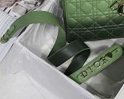 Lady Dior My ABC Green Gradient Cannage Lambskin M0538 Size 20cm - 4