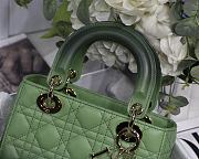 Lady Dior My ABC Green Gradient Cannage Lambskin M0538 Size 20cm - 3
