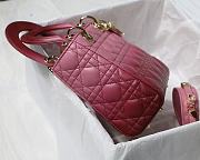 Lady Dior My ABC Pink Gradient Cannage Lambskin M0538 Size 20cm - 6
