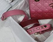 Lady Dior My ABC Pink Gradient Cannage Lambskin M0538 Size 20cm - 5