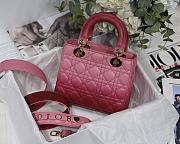 Lady Dior My ABC Pink Gradient Cannage Lambskin M0538 Size 20cm - 4