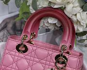 Lady Dior My ABC Pink Gradient Cannage Lambskin M0538 Size 20cm - 3