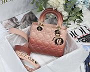 Lady Dior My ABC Light Pink Gradient Cannage Lambskin M0538 Size 20cm - 1