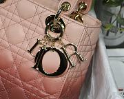 Lady Dior My ABC Light Pink Gradient Cannage Lambskin M0538 Size 20cm - 4