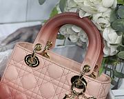 Lady Dior My ABC Light Pink Gradient Cannage Lambskin M0538 Size 20cm - 2