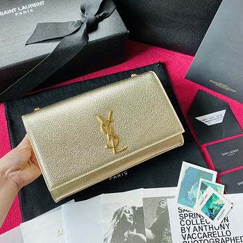 YSL Metallic Kate Shoulder Bag 46939 Size: 24x14.5x5cm