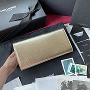 YSL Kate Clutch In Gold Grain De Poudre Embossed Leather 326079 Size 27cm - 4