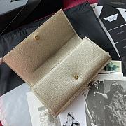 YSL Kate Clutch In Gold Grain De Poudre Embossed Leather 326079 Size 27cm - 3