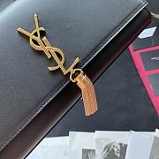 YSL Kate Clutch In Black Grain De Poudre Embossed Leather 326079 Size 27cm - 2
