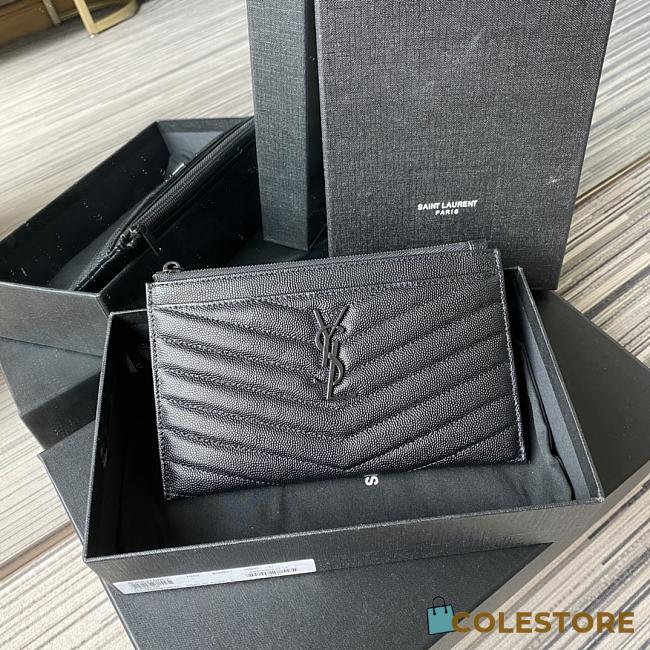 YSL Monogram Quilted Clutch Size 23x13x1cm - 1