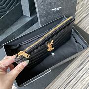 YSL Monogram Quilted Clutch Gold Size 23x13x1cm - 3