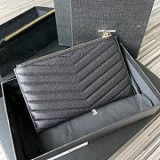 YSL Monogram Quilted Clutch Gold Size 23x13x1cm - 5