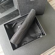 YSL Small Envelope Wallet In Black 41440 Size 13.5x9.5x3cm - 5