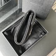 YSL Small Envelope Wallet In Sliver 41440 Size 13.5x9.5x3cm - 6