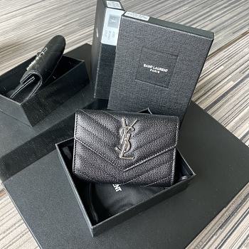 YSL Small Envelope Wallet In Sliver 41440 Size 13.5x9.5x3cm