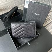 YSL Small Envelope Wallet In Gold 41440 Size 13.5x9.5x3cm - 4