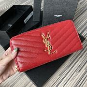 YSL Monogram Zip Around Wallet 35809 Size 19cm - 1