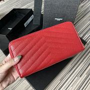 YSL Monogram Zip Around Wallet 35809 Size 19cm - 3