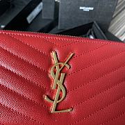 YSL Monogram Zip Around Wallet 35809 Size 19cm - 2