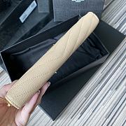 YSL Monogram Zip Around Wallet In Beige 35809 Size 19cm - 6