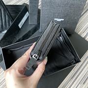 YSL Monogram Zip Around Wallet In Black 35809 Size 19cm - 6