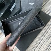 YSL Monogram Zip Around Wallet In Black 35809 Size 19cm - 5