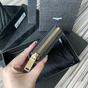 YSL Monogram Zip Around Wallet In Gold 35809 Size 19cm - 6