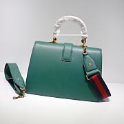 Gucci Dionysus Bamboo Medium Top Handle Bag In Green 34cm - 3