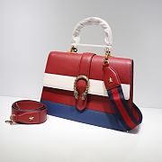 Gucci Dionysus Bamboo Medium Top Handle Bag In Red 42199 Size 34cm - 5