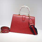 Gucci Dionysus Bamboo Medium Top Handle Bag In Red 42199 Size 34cm - 4