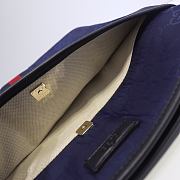 Gucci GG Canvas Shoulder Bag In Blue 388926 Size 29cm - 4