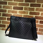Gucci GG Messenger Bag In Black 201446 Size 35x30cm - 4