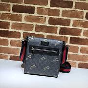 Gucci Black Small Tiger Messenger Bag 523599 Size 21x23x4cm - 1