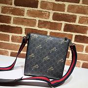 Gucci Black Small Tiger Messenger Bag 523599 Size 21x23x4cm - 3