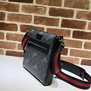 Gucci Black Small Tiger Messenger Bag 523599 Size 21x23x4cm - 6
