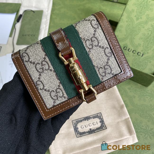 Gucci Jackie 1961 Card Case Wallet 645536 Size 11x8.5x3cm - 1