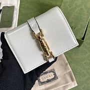 Gucci Jackie 1961 Card Case Wallet In White 645536 Size 11x8.5x3cm - 1